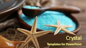  Presentation with blue spa - PPT theme with white ocean - spa concept bowl with blue background and a  colored foreground