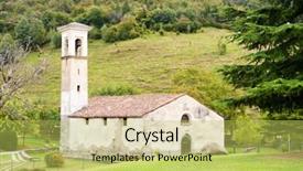  Presentation with old fashioned black and white - Cool new slide deck with white old italian little church backdrop and a  colored foreground