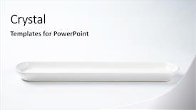  Presentation with white marble plate marble - Beautiful PPT theme featuring white oval plate on white backdrop and a pink colored foreground