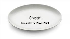  Presentation with white marble plate marble - Theme featuring white oval plate background and a white colored foreground