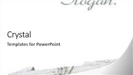  Presentation with pole - Cool new slide deck with white painted arrow sing tied up to a pole backdrop and a white colored foreground