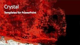  Presentation with bright white - Beautiful slide deck featuring white painted texture on black backdrop and a crimson colored foreground