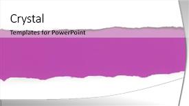  Presentation with old crumpled paper violence against women - Beautiful PPT layouts featuring white paper against a purple backdrop and a white colored foreground