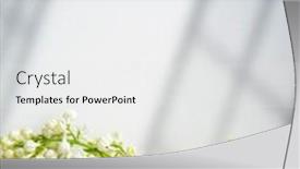  Presentation with white flowers - PPT layouts having white-paper-background-template background and a white colored foreground