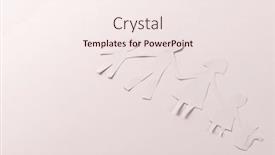  Presentation with help family - Presentation theme with white-paper-cut-out background and a sky blue colored foreground