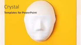  Presentation with mask - Slide set consisting of white-paper-mache-mask-top background and a yellow colored foreground
