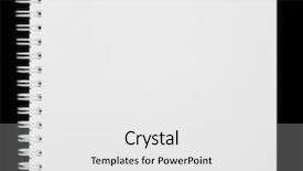  Presentation with notebook paper - Presentation theme enhanced with white paper of notebook background and a white colored foreground