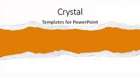  Presentation with orange - Theme enhanced with white paper on orange background and a pink colored foreground