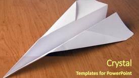  Presentation with paper boat children play - Amazing theme having white paper plane on table backdrop and a tawny brown colored foreground