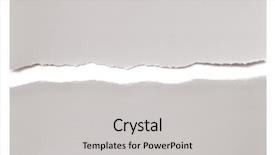  Presentation with torn paper - Amazing theme having white paper torn in half backdrop and a light gray colored foreground