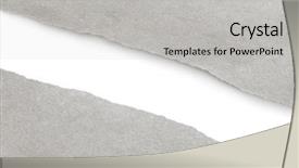 Presentation with torn paper - Slide deck enhanced with white paper torn in half background and a light gray colored foreground