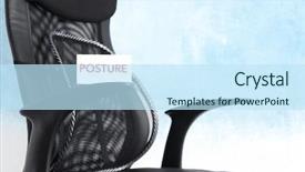  Presentation with black paper - Amazing PPT layouts having white paper with word posture backdrop and a sky blue colored foreground