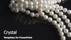 Presentation with pearls - Amazing presentation having white pearls reflected on black backdrop and a  colored foreground
