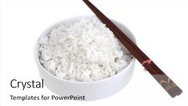  Presentation with persian - PPT theme enhanced with white-persian-rice-close-up background and a white colored foreground