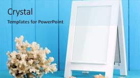  Presentation with home window frame - Slide set enhanced with education concept painted black text background and a light gray colored foreground