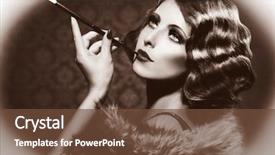  Presentation with old style - Amazing theme having white photo old fashion backdrop and a tawny brown colored foreground