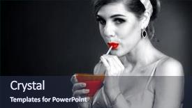  Presentation with appearance - Beautiful slides featuring white photo with red accent backdrop and a  colored foreground