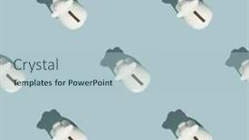  Presentation with blue financial - Slide set featuring white-piggy-banks-on-blue background and a light blue colored foreground