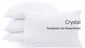  Presentation with white pills spilled from pills - Slides having white pillows isolated on white background and a white colored foreground