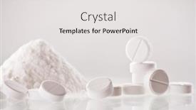  Presentation with pills - Audience pleasing PPT layouts consisting of white-pills-closeup backdrop and a white colored foreground