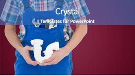  Presentation with maroon - Presentation theme featuring white pipe against maroon background and a teal colored foreground