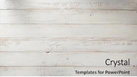  Presentation with texture - Amazing slide deck having white plank wooden background texture backdrop and a light gray colored foreground