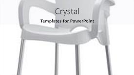  Presentation with aluminium - PPT layouts consisting of white-plastic-armchair-with-aluminium background and a white colored foreground
