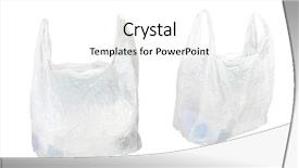  Presentation with plastic bag - Amazing slides having white plastic bag backdrop and a white colored foreground