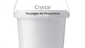  Presentation with food white - Audience pleasing slide set consisting of white-plastic-food-bucket-isolated backdrop and a white colored foreground