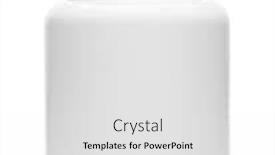  Presentation with food label - PPT theme having white-plastic-medical-bottle-without background and a white colored foreground