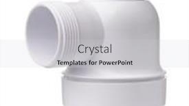  Presentation with drain - Presentation design consisting of white-plastic-sink-drain-trap background and a light gray colored foreground