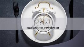  Presentation with white plate - Presentation theme with white-plate-and-clock background and a light gray colored foreground