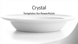  Presentation with white marble plate marble - Slides featuring white plate isolated background and a white colored foreground