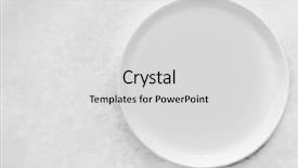  Presentation with tablecloth - Beautiful presentation design featuring white plate over brocade tablecloth backdrop and a light gray colored foreground