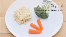  Presentation with white plate - Presentation theme with white-plate-with-carrots-crackers background and a lemonade colored foreground