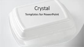  Presentation with fast food - PPT theme having white polystyrene fast food box background and a  colored foreground