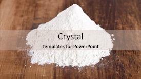  Presentation with flour - Cool new theme with white powder - wheat flour heap backdrop and a soft green colored foreground