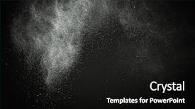  Presentation with powder - Audience pleasing theme consisting of white powder exploding isolated backdrop and a black colored foreground