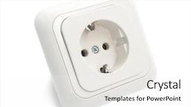  Presentation with outlet - Beautiful presentation featuring white power outlet and socket backdrop and a white colored foreground