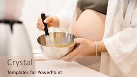  Presentation with pregnant woman in hospital - Theme having white-pregnant-woman-whipping-eggs background and a lemonade colored foreground