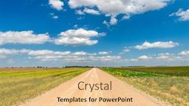  Presentation with oklahoma - Presentation with white-puffy-clouds-moving-over background and a yellow colored foreground