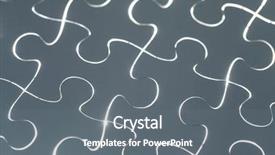  Presentation with puzzle - Slides having white puzzle over back light background and a  colored foreground