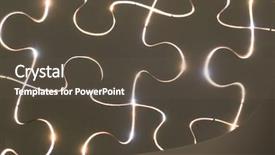  Presentation with floral border over white - Beautiful PPT theme featuring white puzzle over the back backdrop and a dark gray colored foreground