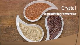  Presentation with wood wood grain - PPT theme enhanced with white red and black quinoa background and a coral colored foreground