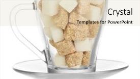  Presentation with sugar cane - Slides featuring white refined sugar and lump background and a lemonade colored foreground