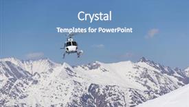  Presentation with rescue helicopter - Cool new slide set with white rescue helicopter backdrop and a  colored foreground