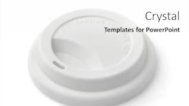  Presentation with reusable - Cool new PPT theme with white-reusable-silicone-mug-lid backdrop and a white colored foreground