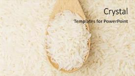  Presentation with rice grain - Slide deck consisting of metal corrosion - anarchy symbol graffiti spray painted background and a tawny brown colored foreground.