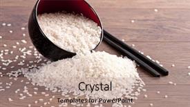  Presentation with basmati rice white rice rice - Amazing PPT layouts having white rice backdrop and a coral colored foreground