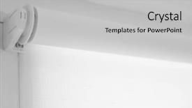  Presentation with metal roller shutter - Presentation theme with white roller blind background and a light gray colored foreground